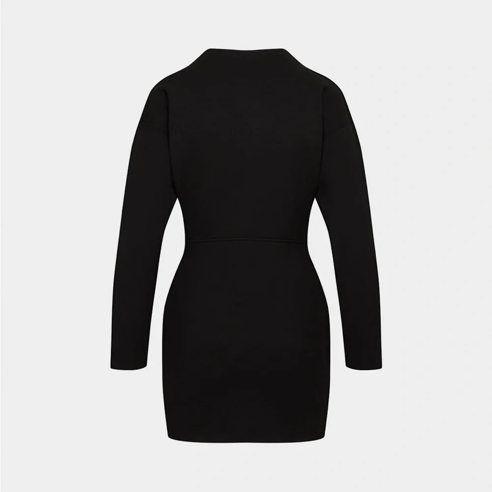 NWT Aritzia Babaton Delancey Dress in Black - Picture 7 of 10